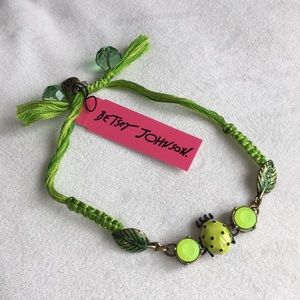 NEW Betsey Johnson ladybug adjustable bracelet